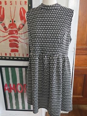 Xhilaration Black and White Sleeveless Mini Dress Xl
